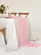Blush Pink Cotton Gauze Runner