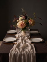 Ivory Cotton Gauze Runner