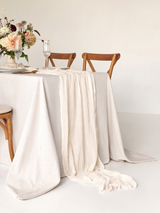 Ivory Cotton Gauze Runner