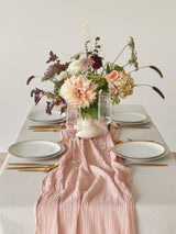 Nude Cotton Gauze Runner