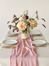 Dusty Rose Cotton Gauze Runner
