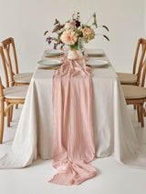 Nude Cotton Gauze Runner