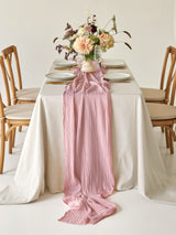 Dusty Rose Cotton Gauze Runner