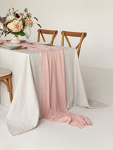 Nude Cotton Gauze Runner