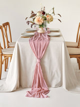 Dusty Rose Cotton Gauze Runner
