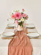 Sandstone Cotton Gauze Runner