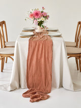 Sandstone Cotton Gauze Runner