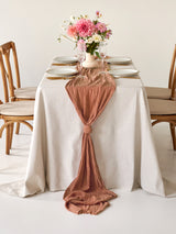 Sandstone Cotton Gauze Runner