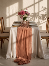 Sandstone Cotton Gauze Runner