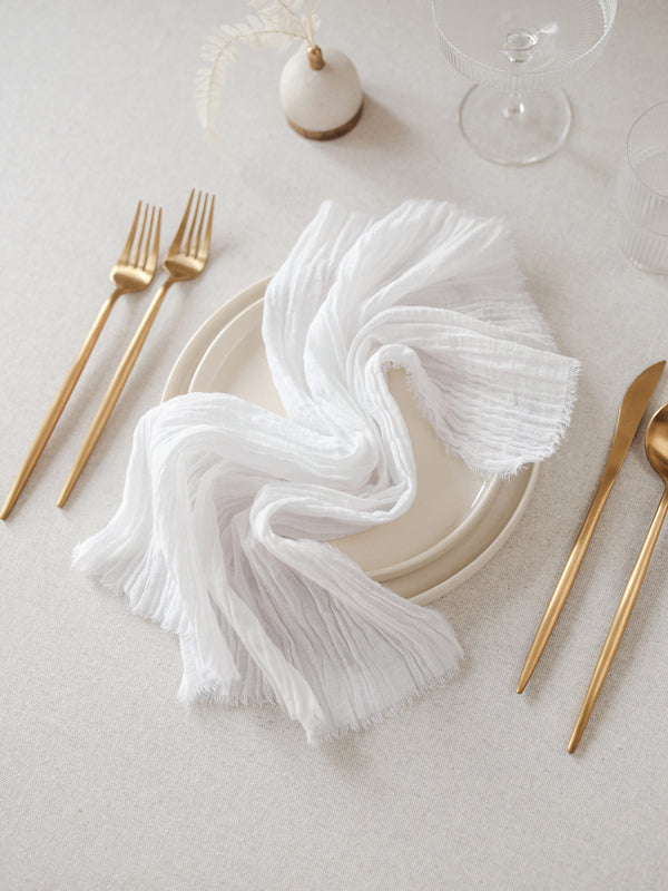 wedding cotton napkins rustic napkins boho napkins wedding napkins wedding decorations wedding linens white cotton napkins 