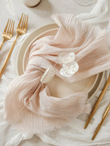 wedding cotton napkins rustic napkins boho napkins wedding napkins wedding decorations wedding linens creme cotton napkins 