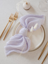 Lilac Light Cotton Gauze Napkin Set