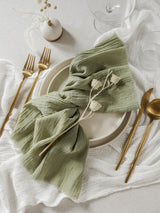 cotton napkins rustic napkins boho napkins wedding napkins wedding decorations wedding linens olive cotton napkins 
