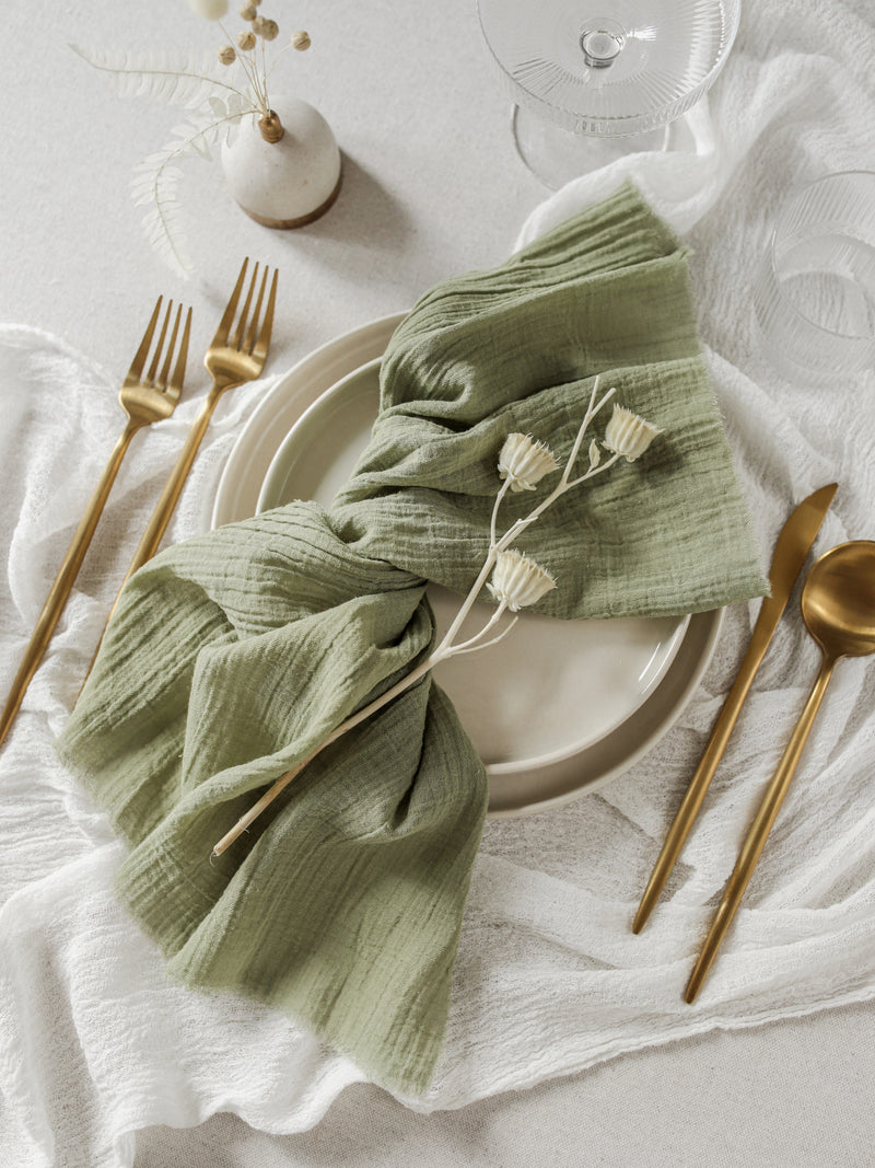 cotton napkins rustic napkins boho napkins wedding napkins wedding decorations wedding linens olive cotton napkins 