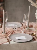 nude cheesecloth table runner 
