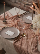 cheesecloth centerpiece table runner 