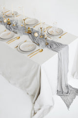 wedding decor cheesecloth gauze table centerpiece