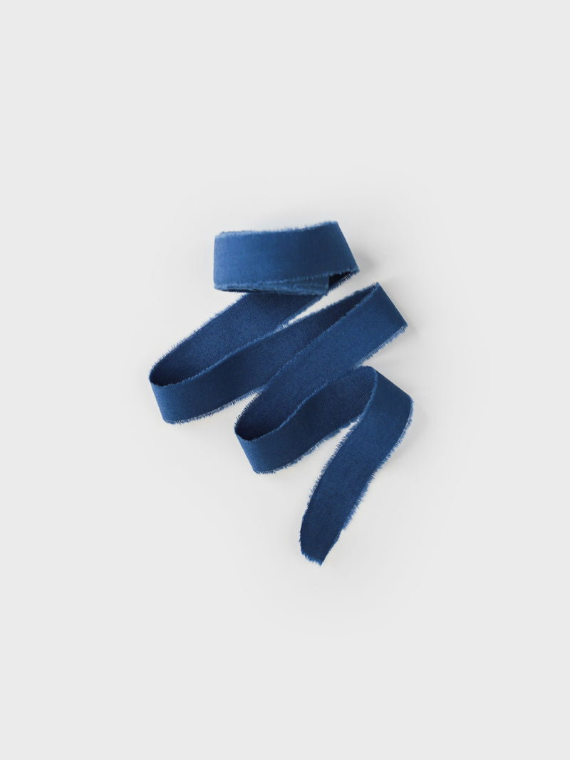 Navy Blue Cotton Ribbon