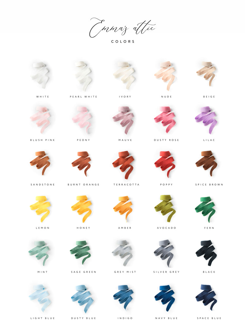 Space Blue Cotton Ribbon