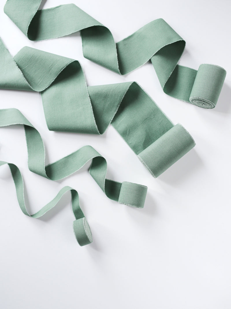 Sage Green Cotton Ribbon – Emma's Attic Studio