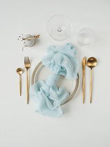 Baby Blue Cheesecloth Gauze Napkin Set