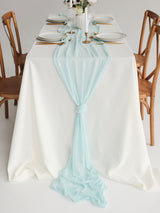 Baby Blue Cheesecloth Gauze Runner
