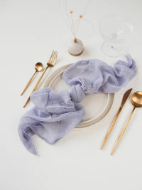 Cornflower Cheesecloth Gauze Napkin Set
