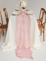 Dusty Rose Cheesecloth Gauze Runner