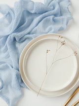 Dusty Blue Light Cheesecloth Gauze Napkin Set