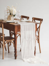 Ivory Cheesecloth Gauze Runner