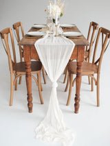 Ivory Cheesecloth Gauze Runner