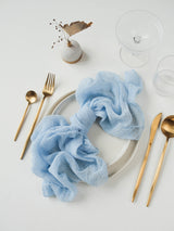 Light Blue Cheesecloth Gauze Napkin Set