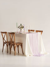 Lilac Light Cheesecloth Gauze Runner