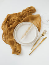 Mustard Cheesecloth Gauze Napkin Set