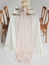 Nude Cheesecloth Gauze Runner