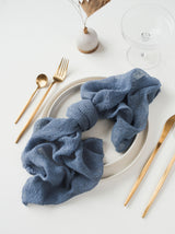 Ocean Blue Cheesecloth Gauze Napkin Set