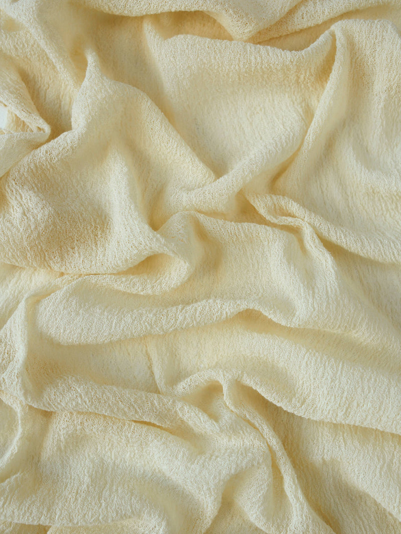 Pastel Yellow Cheesecloth Gauze Runner